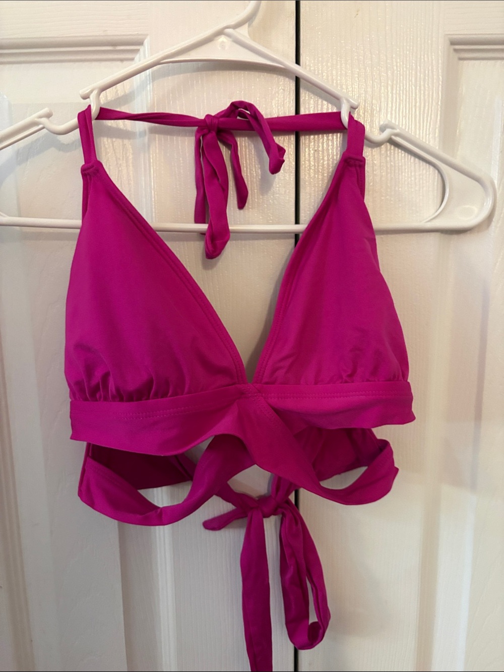 Target Hot Pink Wrap Bikini Top
